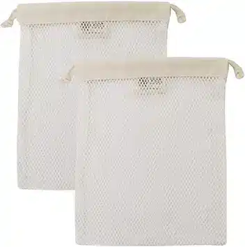 Bolsas de malla de algodón orgánico (GOTS)