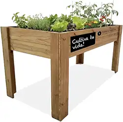 mesa de cultivo de madera FSC