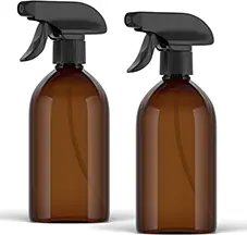 Botella Pulverizadora de Vidrio Ámbar o Reciclado (500 ml)